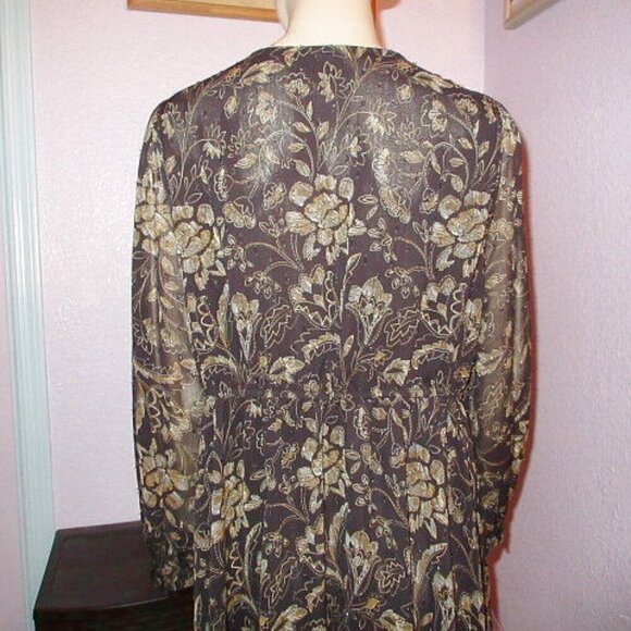 Y2K Torrid Babydoll Top Size 1X Tunic Faux Wrap Whimsigoth Fairy Grunge Witchy - Picture 8 of 12